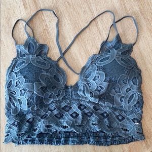 Anemone dusty blue bralette